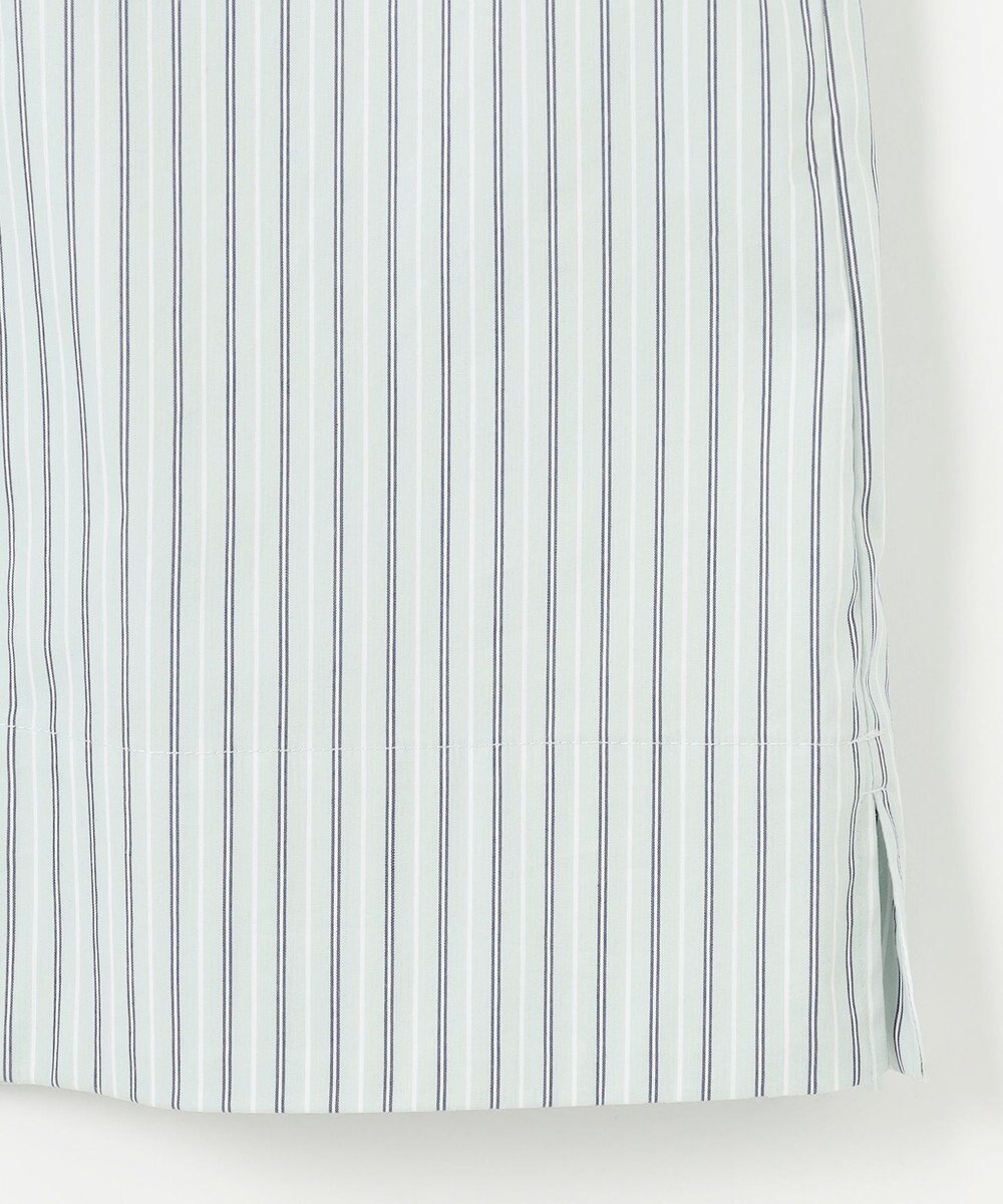 J.PRESS LADIES 【洗える】BEZ VEGA ストライプ フリルネック ブラウス 