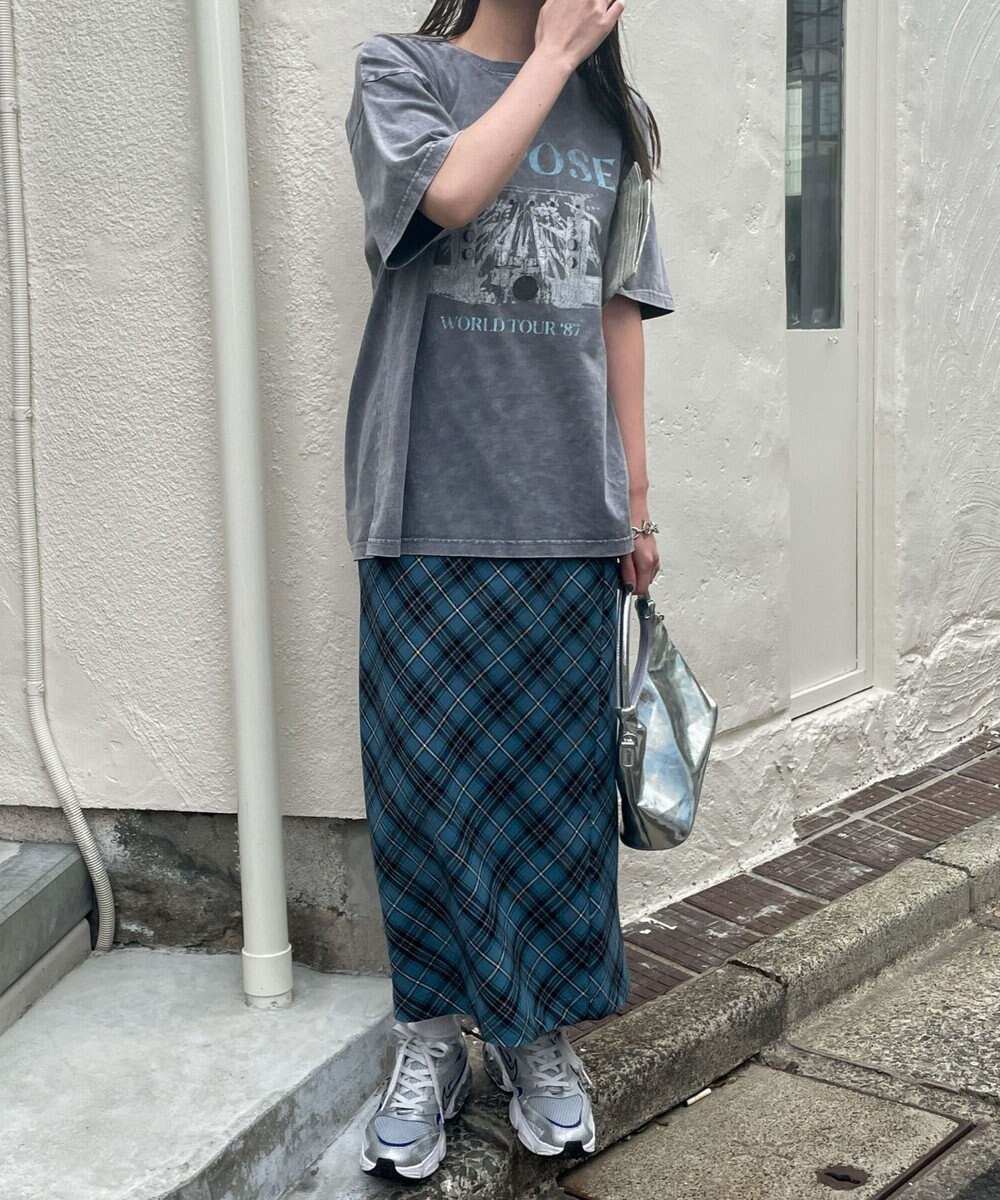 WEGO 【綿100%】ヴィンテージウォッシュグラフィックTシャツ 