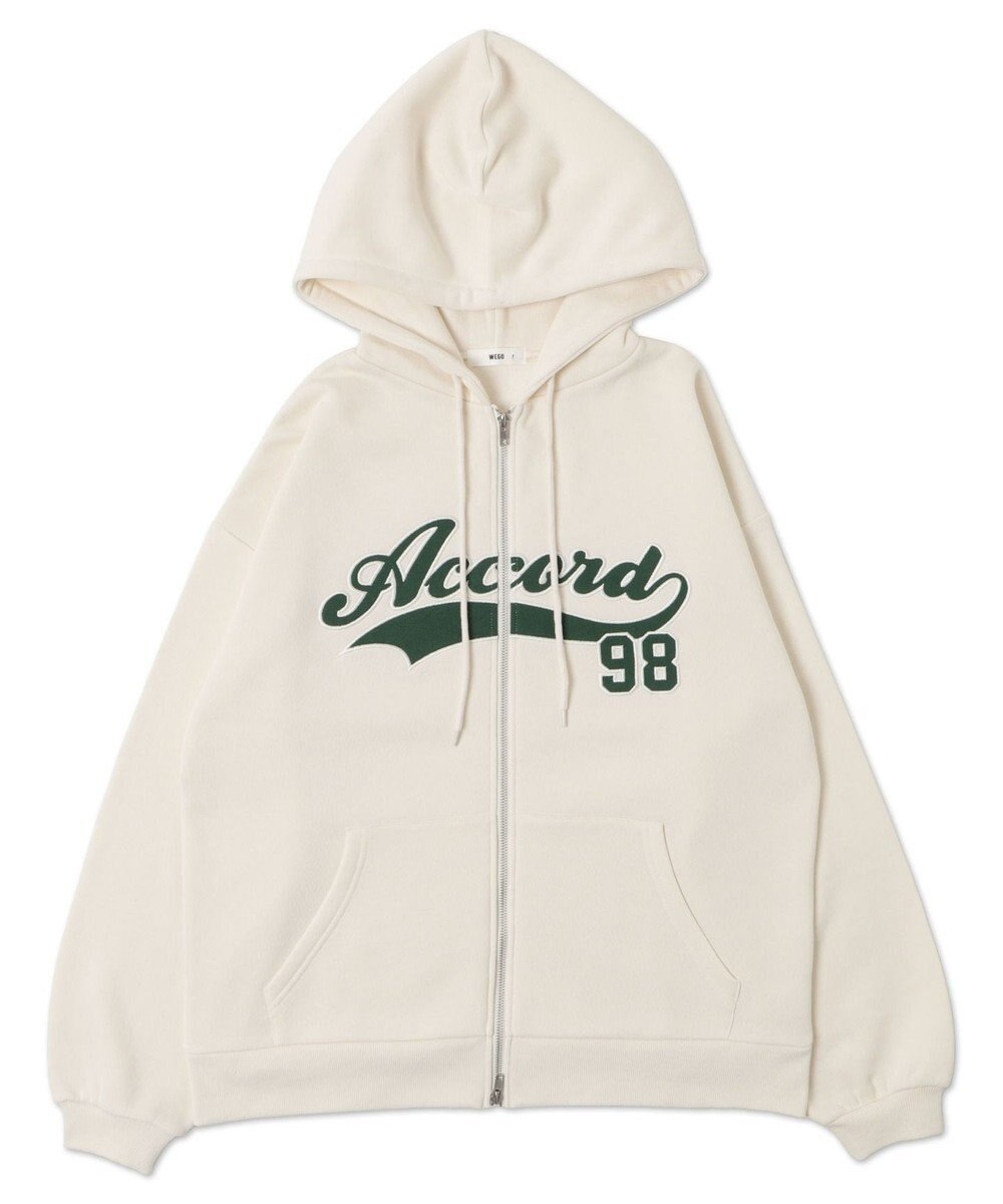 WEGO 裏起毛スタジアムロゴジップパーカー 