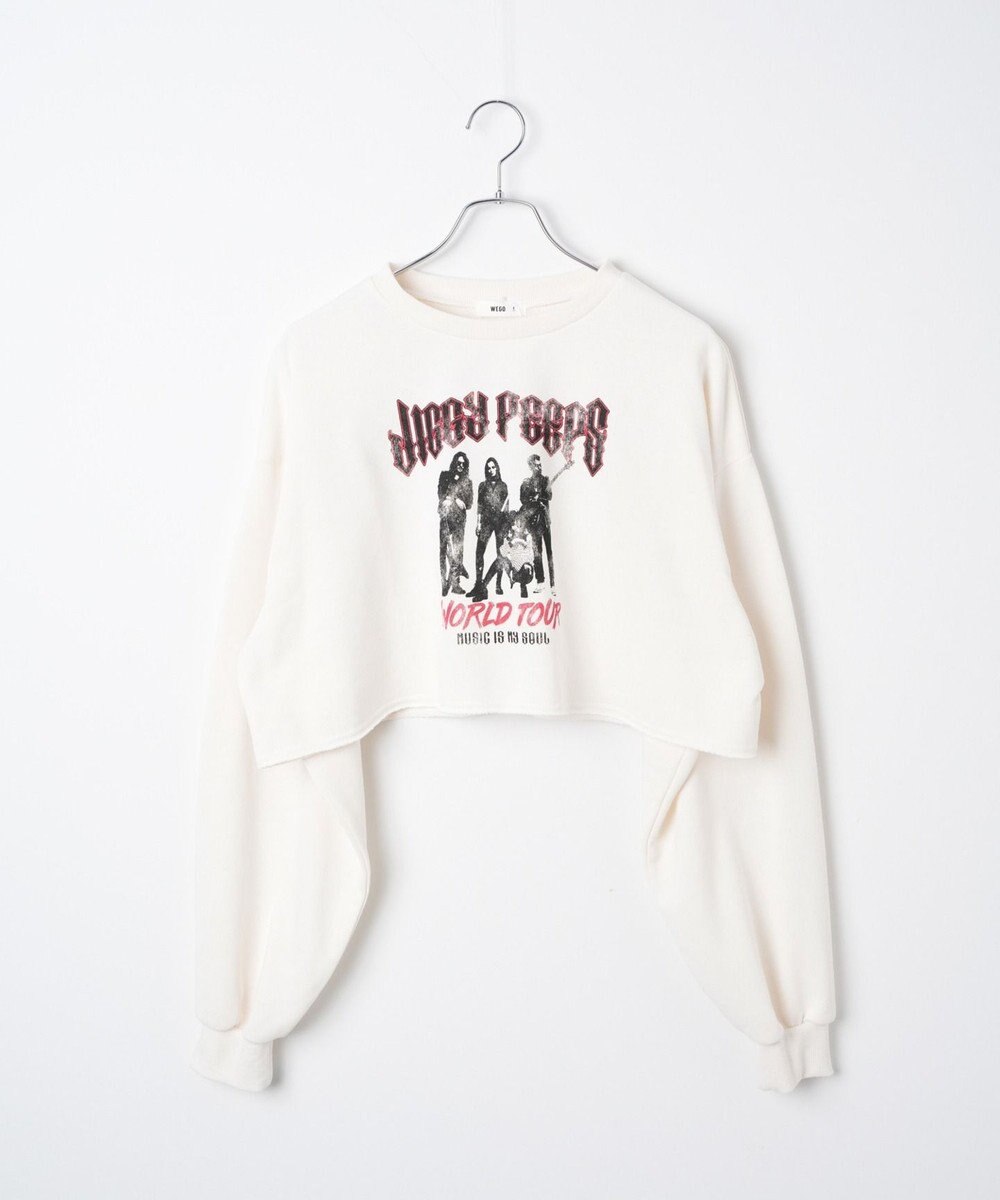 WEGO ヴィンテージライクショートスウェット 