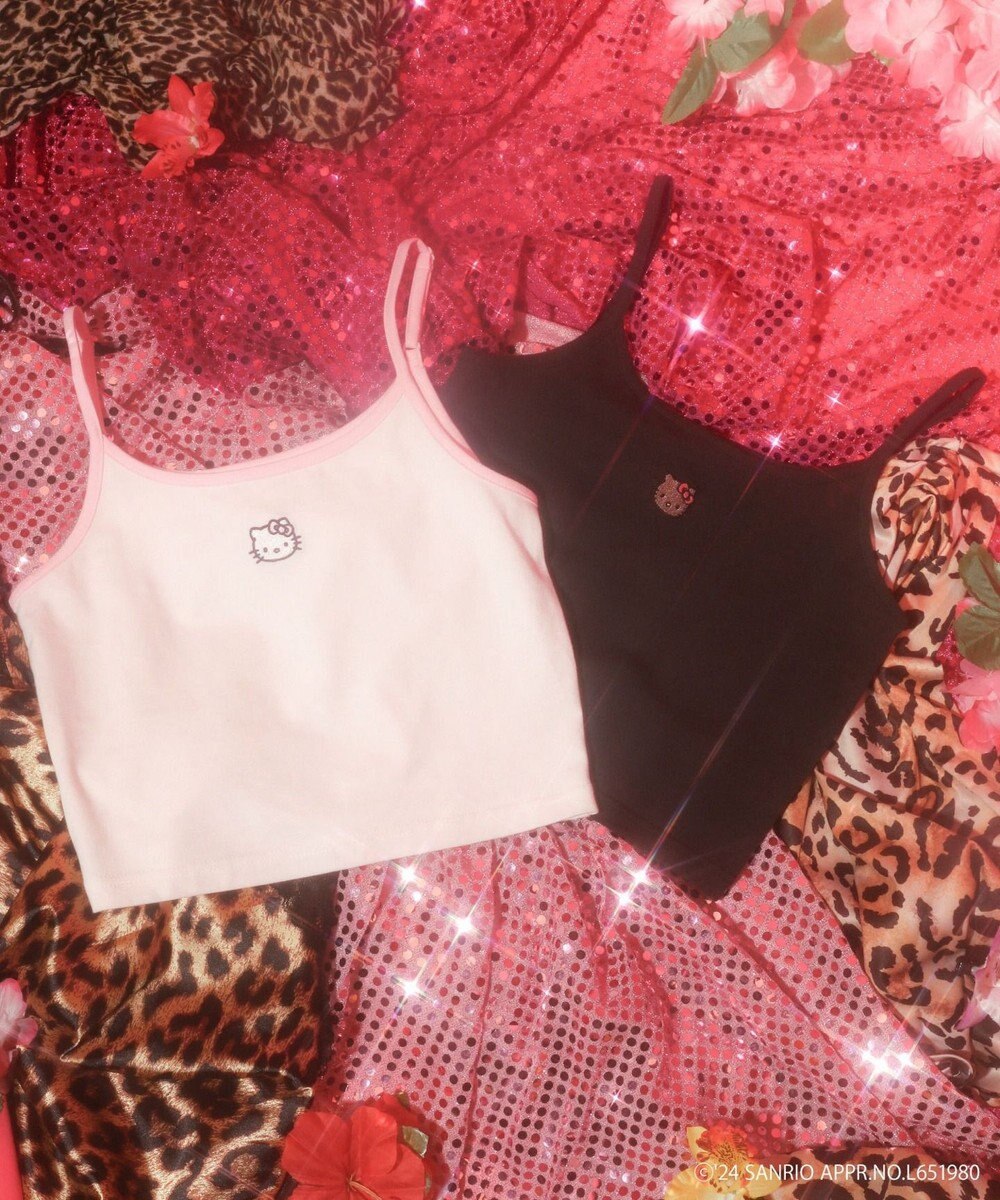 WEGO 【サンリオ】HELLOKITTYコラボ刺繍キャミ 