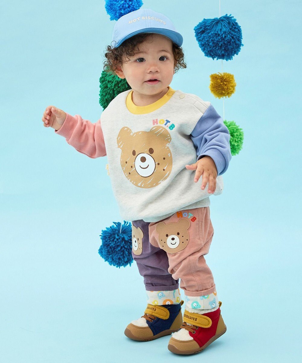 MIKI HOUSE HOT BISCUITS 【44-54cm】 バイカラー ロゴキャップ 