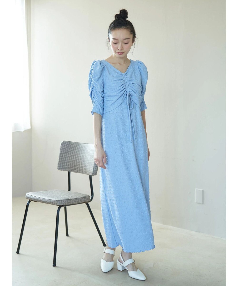 earth music&ecology やわらかカットソーレイヤード見えワンピース 