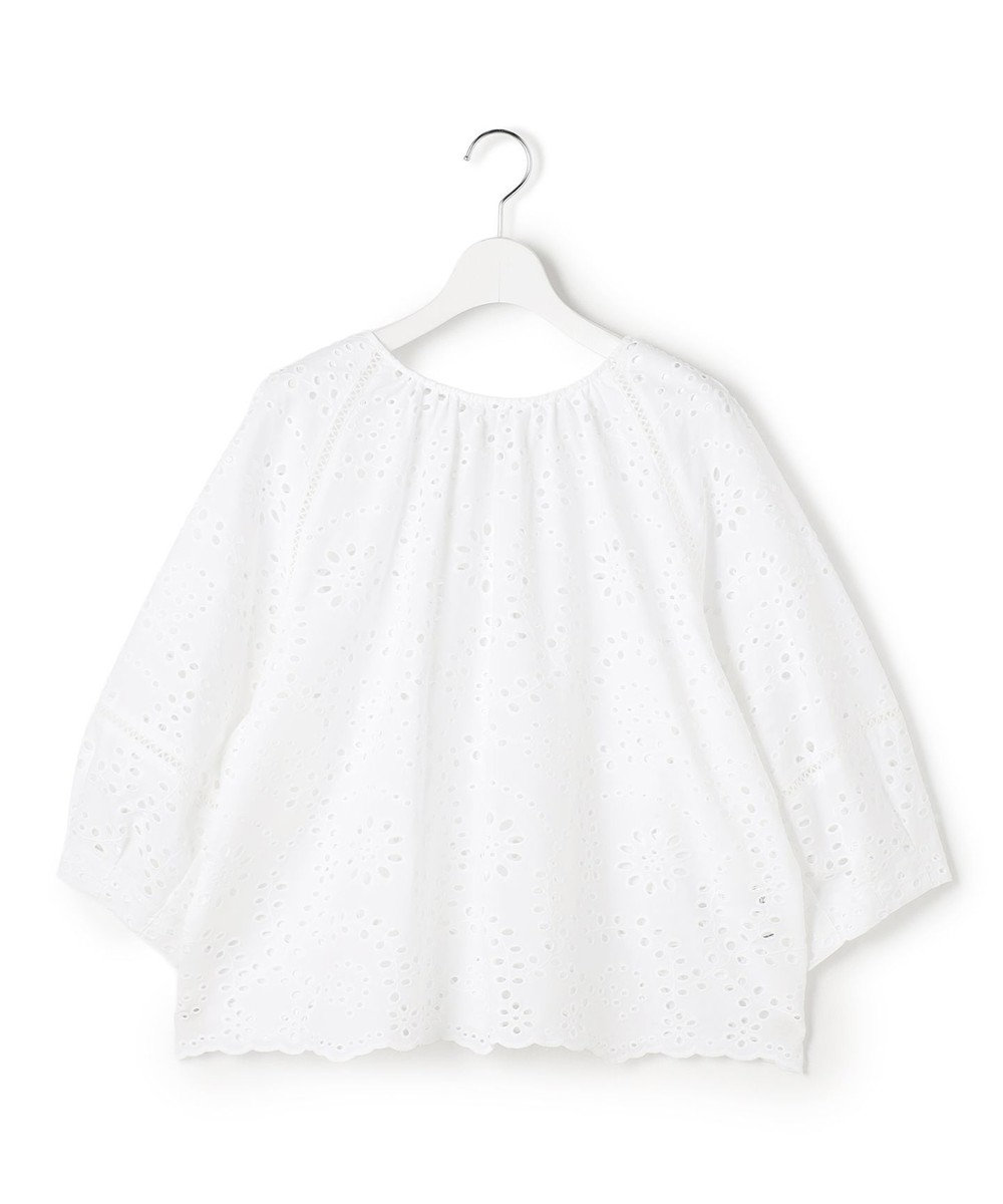 23区 【先行予約】カットワークエンブロイダリー 2WAYブラウス 