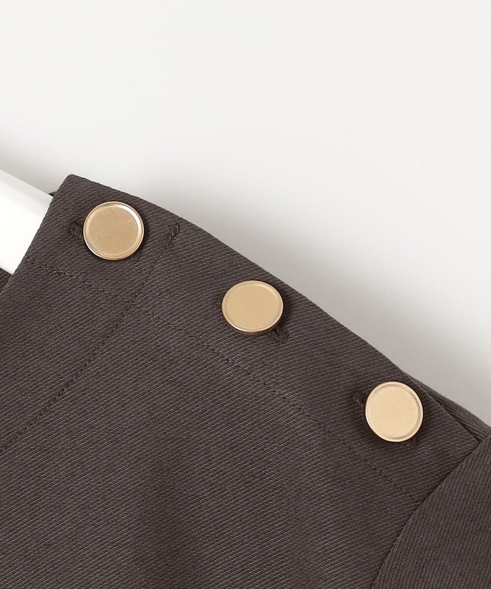 自由区 L 【洗える】ツイストプレインジャージーサイドプリーツ カットソー 