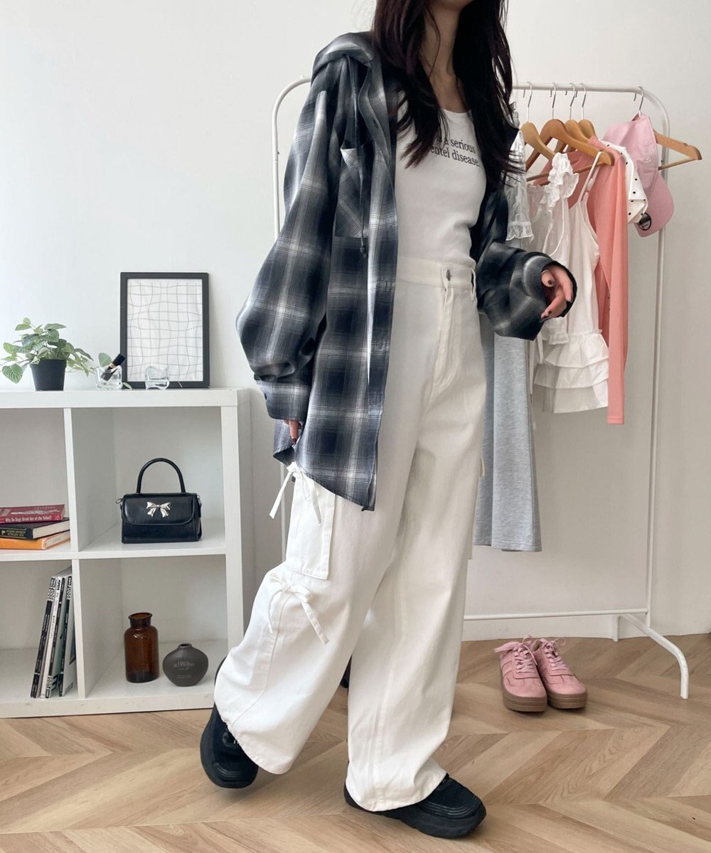 WEGO サイドリボンカーゴパンツ 