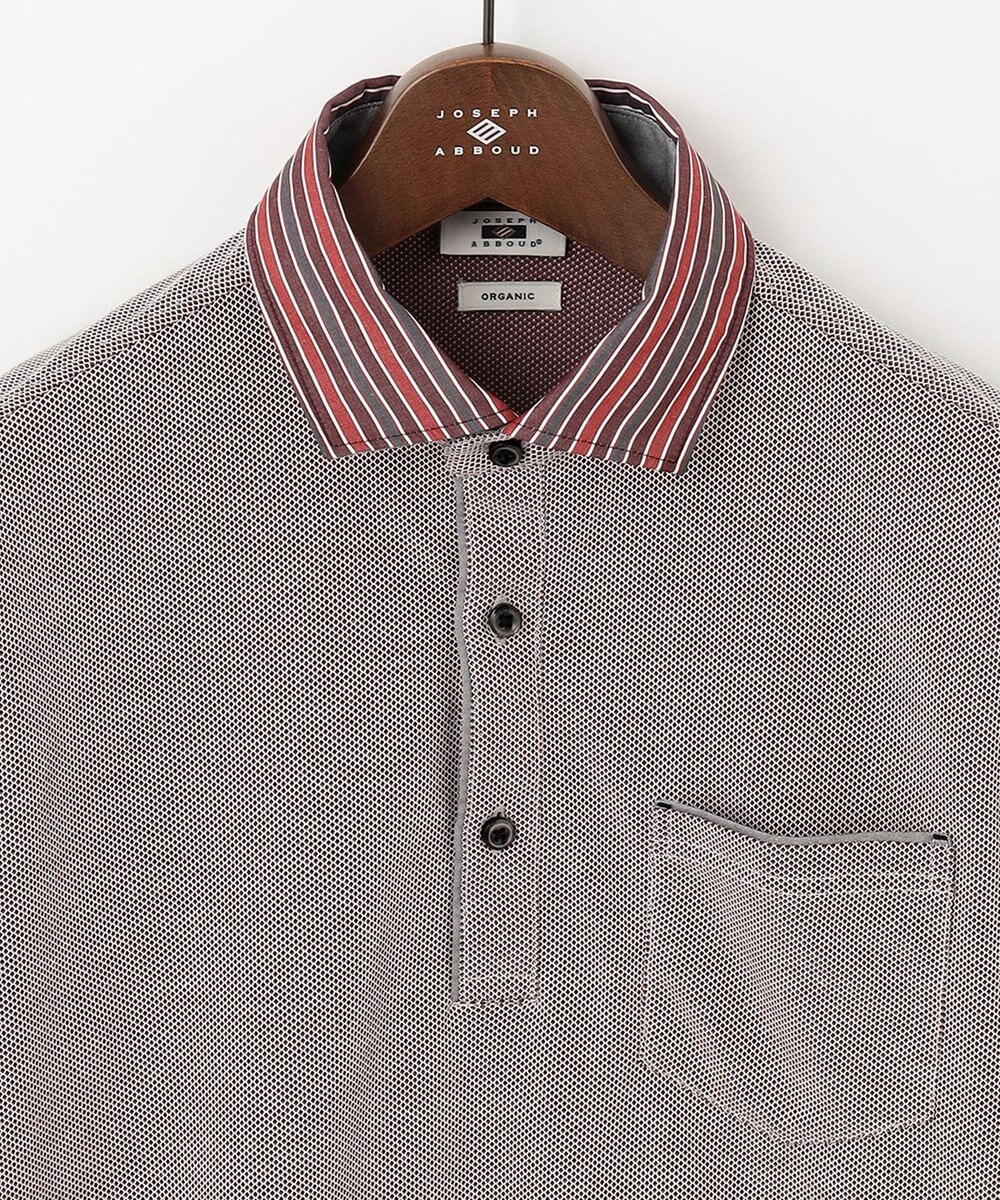 JOSEPH ABBOUD 【キングサイズ・オーガニックコットン】長袖ダディポロシャツ 