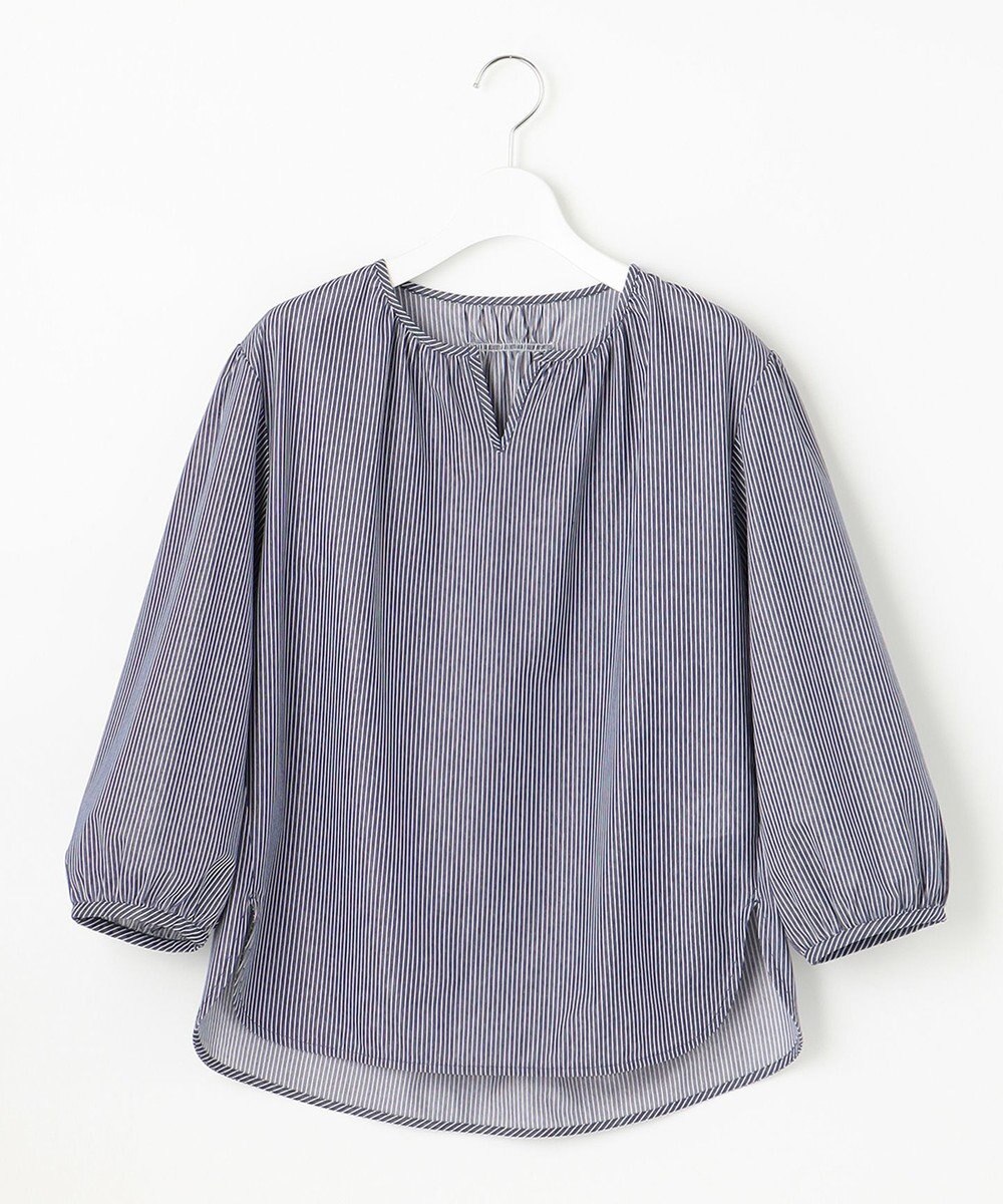 J.PRESS LADIES S 【WEB限定カラーあり・洗える・イージーケア】 アーネストストライプ スリットネック カットソー 