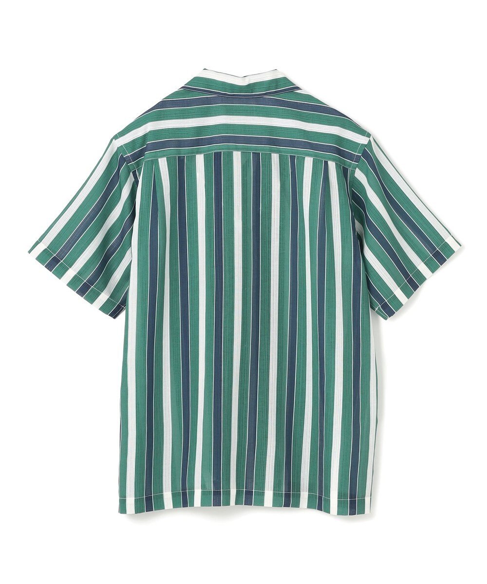 UNFILO MENS シアーメッシュプリント オープンカラーシャツ【ギフトにもおすすめ】 