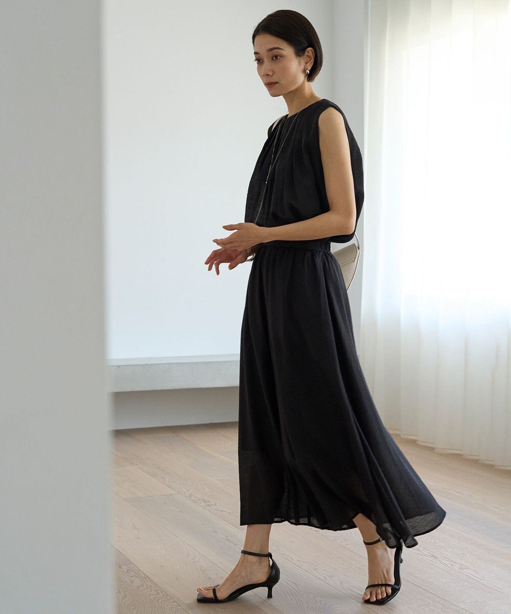 UNFILO ヴィンテージシアー プリーツブラウス 