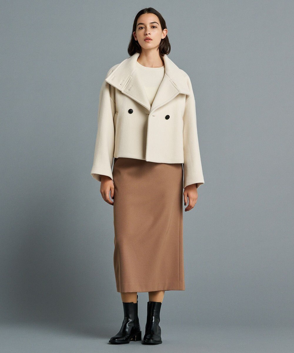 uncrave 【防しわ・UVカット・洗濯機洗い可】バルキーツイル スカート(サスペンダー付き)（uncrave STANDARD） 