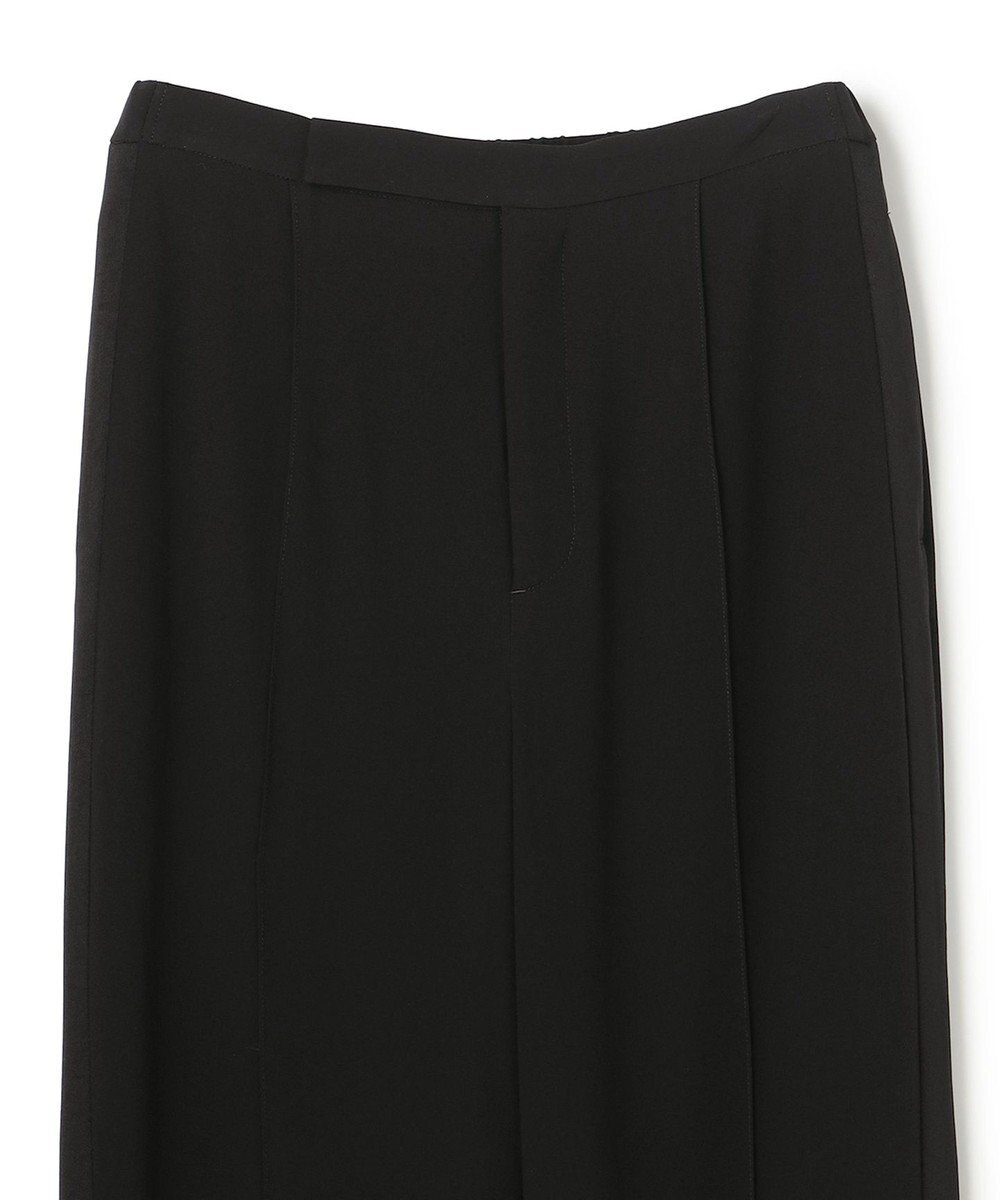 uncrave バックサテンジョーゼット フレアパンツ 