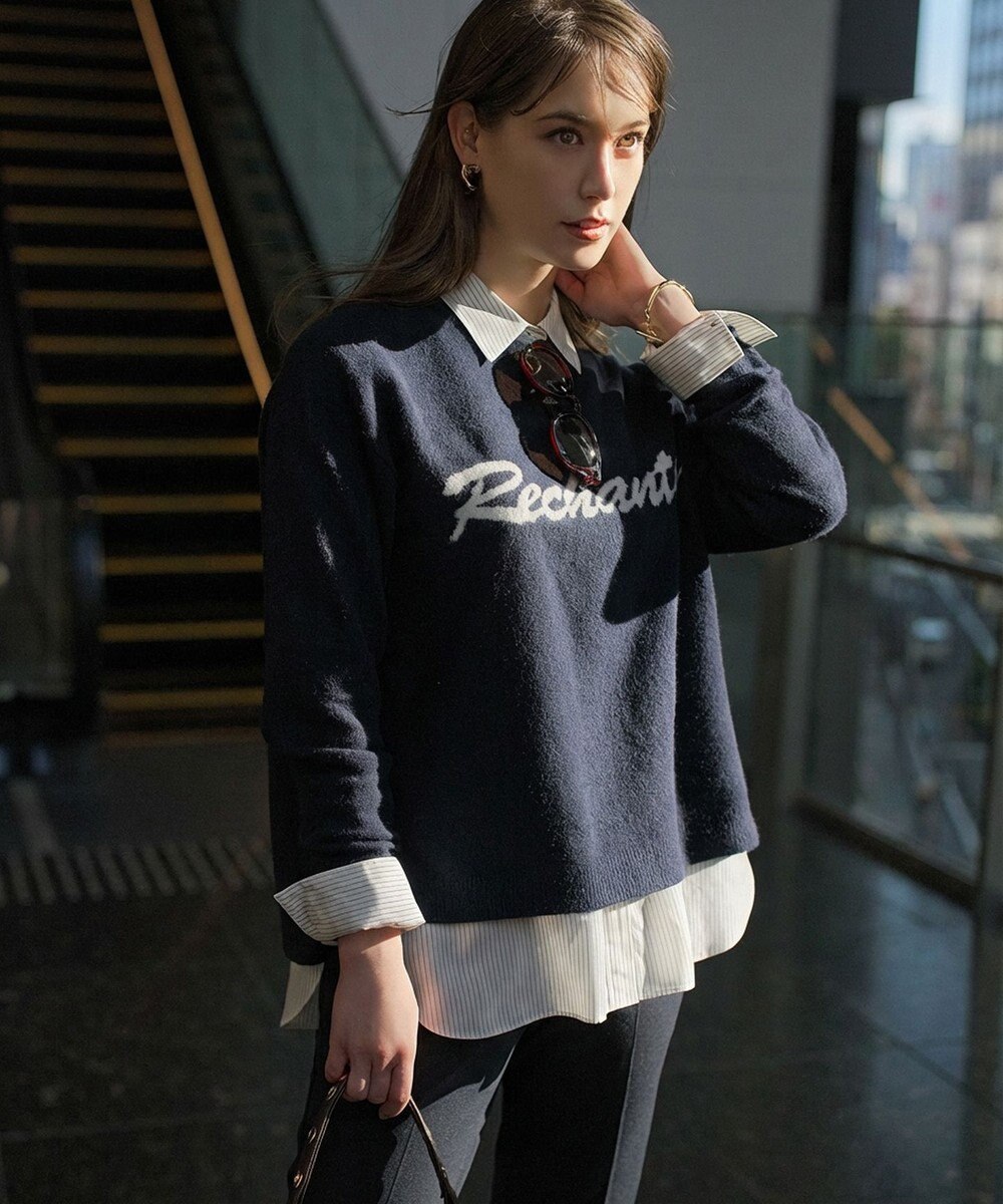 UNFILO L レギュラーカラー ポプリンシャツ 