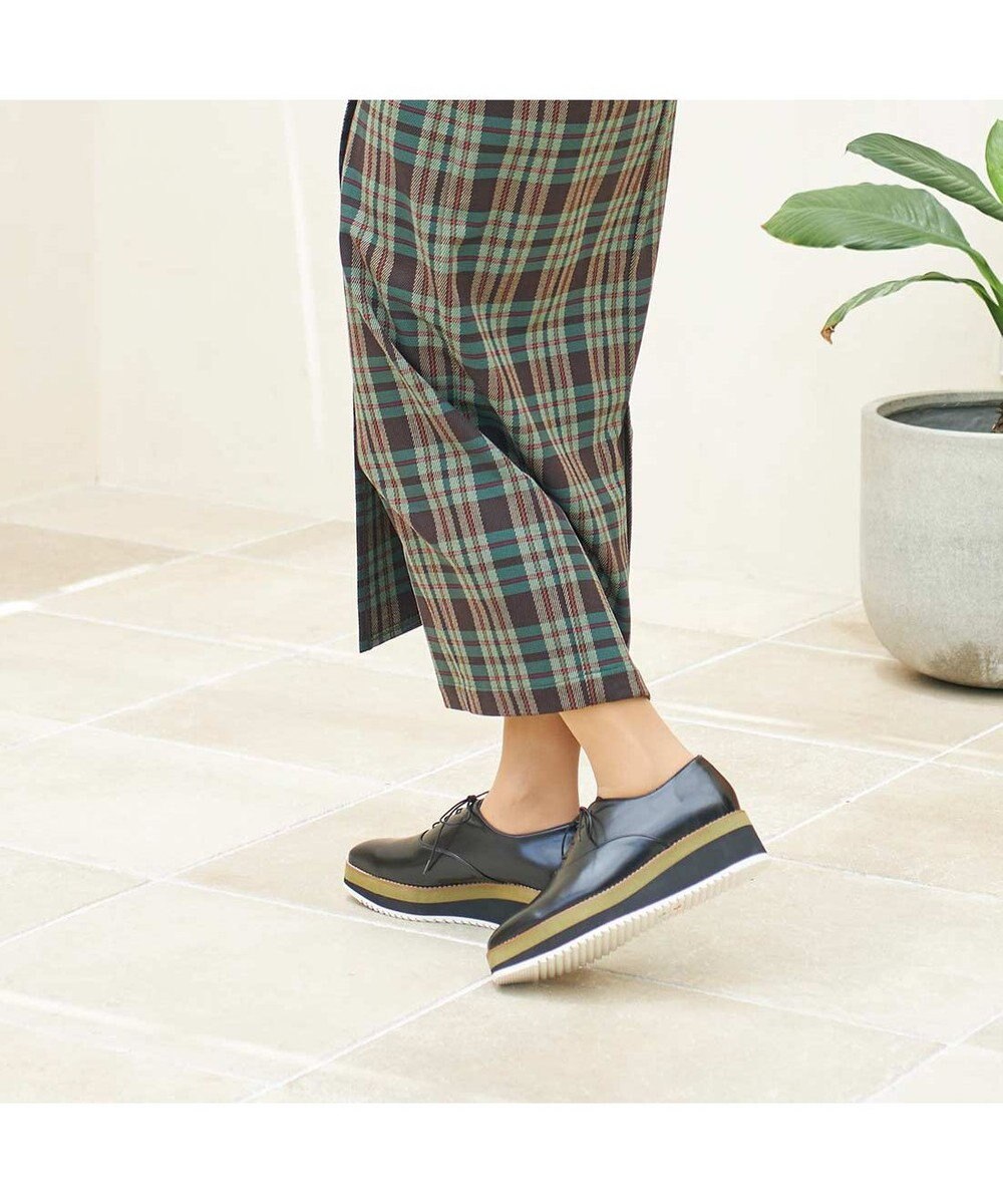 MODE ET JACOMO <carino>【レイン対応】厚底レースアップシューズ 