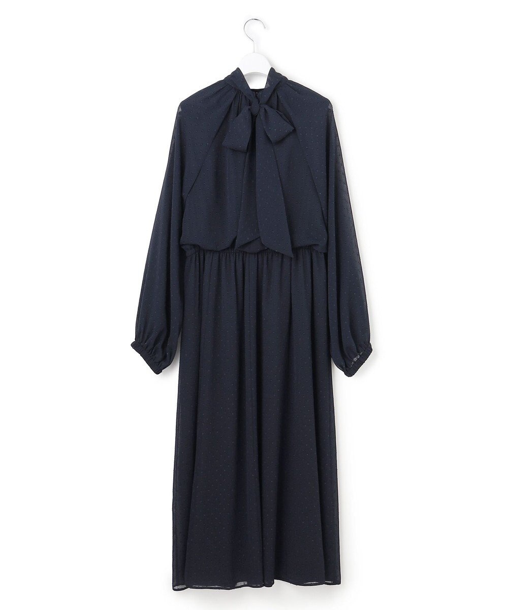 23区 【APPLAUDIR】ドットクレープシフォン ドレス 