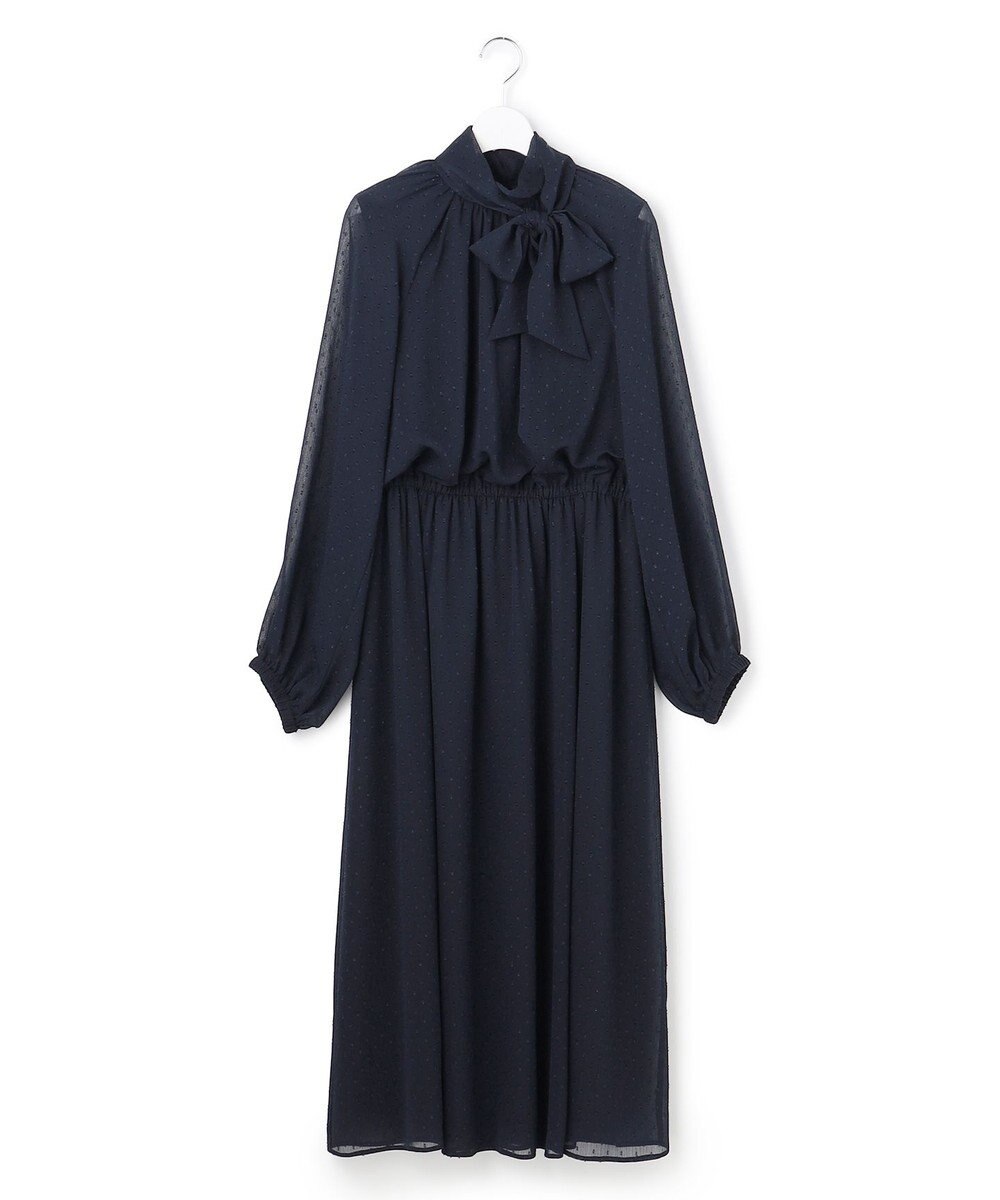 23区 【APPLAUDIR】ドットクレープシフォン ドレス 