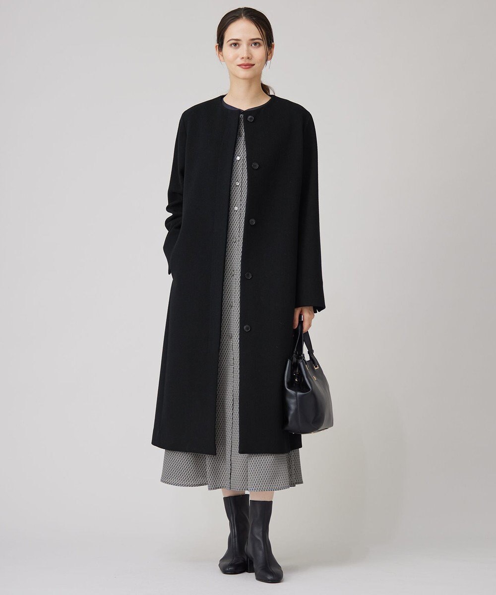 自由区 【洗える】ジオメトリックハートプリント ワンピース 