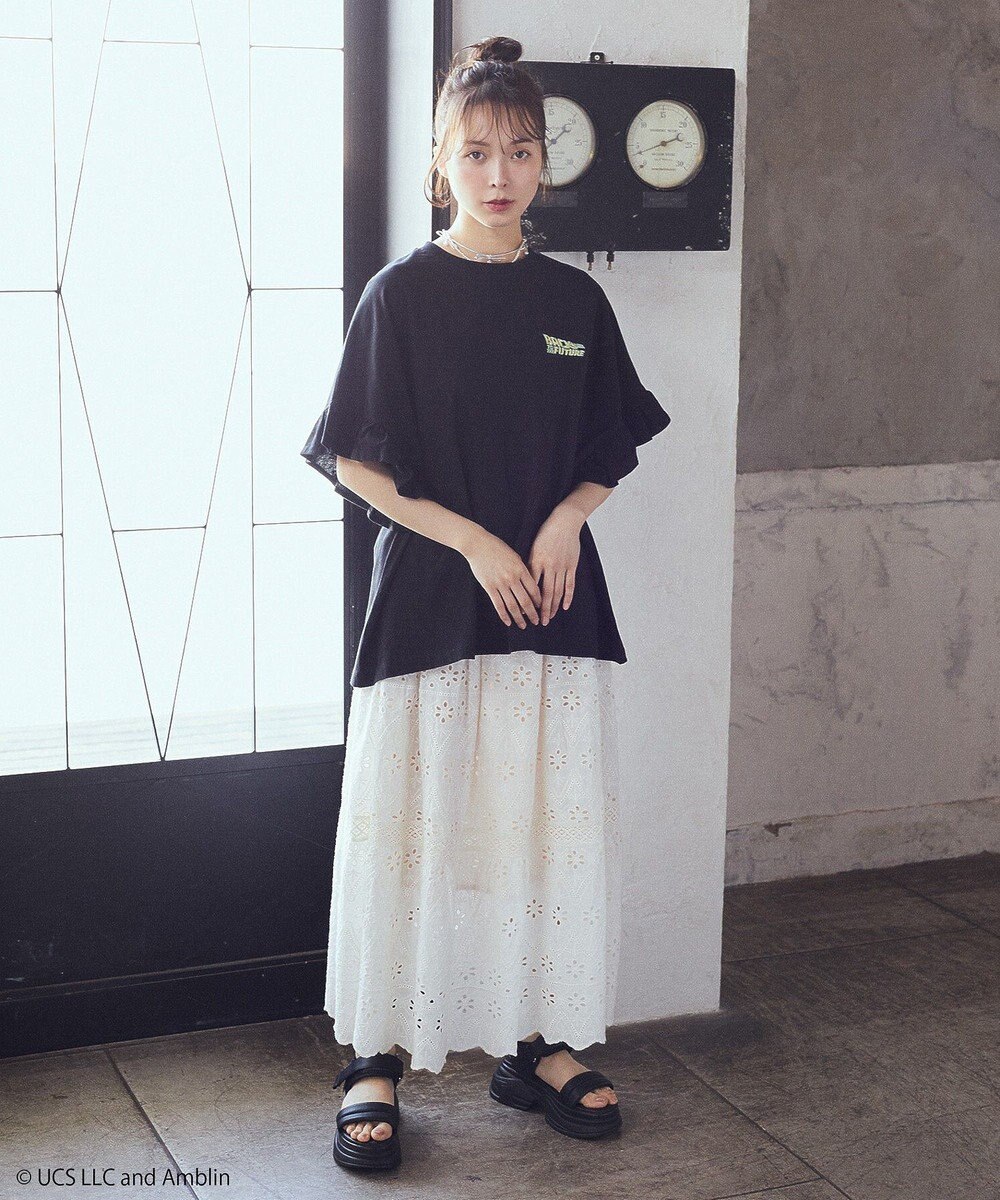 earth music&ecology Ｂａｃｋ　ｔｏ　ｔｈｅ　Ｆｕｔｕｒｅ／ｅｍａｅ　フリルＴ 