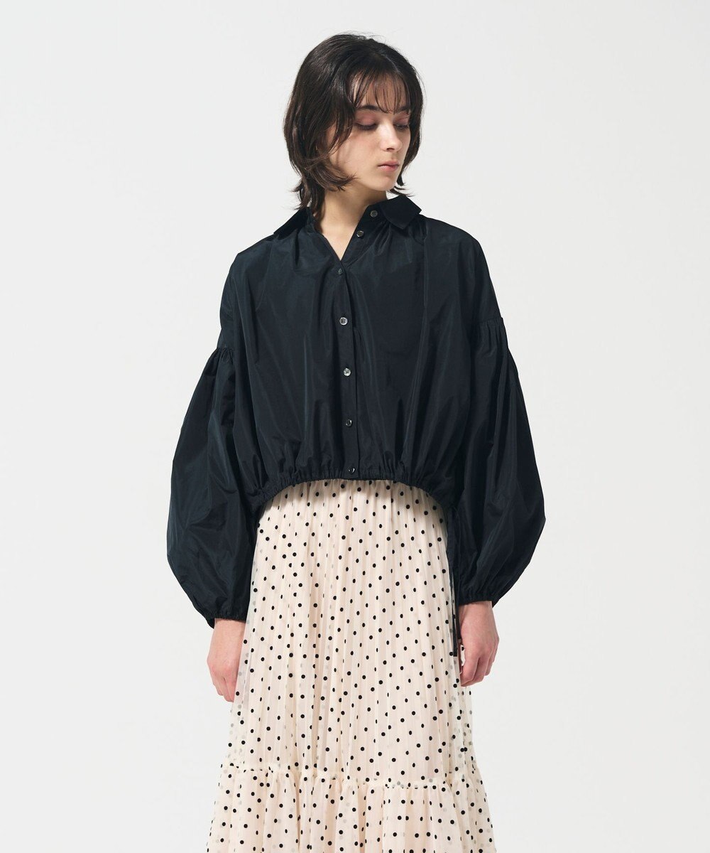 GRACE CONTINENTAL タフタギャザーシャツ 