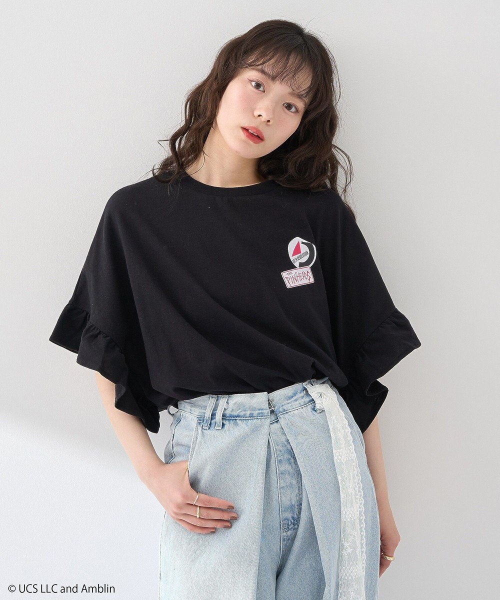 earth music&ecology Ｂａｃｋ　ｔｏ　ｔｈｅ　Ｆｕｔｕｒｅ／ｅｍａｅ　フリルＴ 