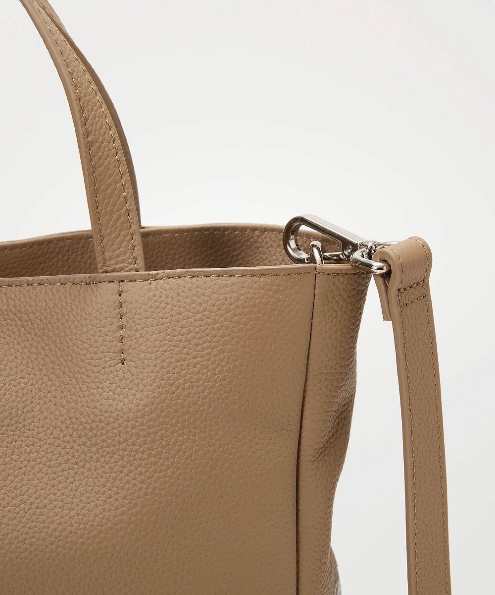 TOPKAPI 【TREASURE TOPKAPI】シュリンクレザー レース 刺しゅう ショルダー付 トートバッグ 