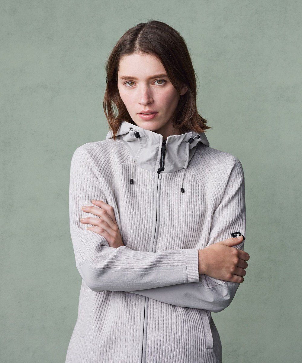 JOSEPH ABBOUD MOUNTAIN 【軽さ/ストレッチ】 CORDURA COTTON アウトドアニットパーカー 