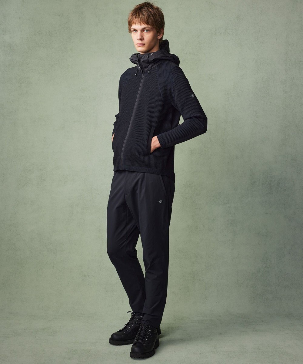 JOSEPH ABBOUD MOUNTAIN 【軽さ/ストレッチ】 CORDURA COTTON アウトドアニットパーカー 