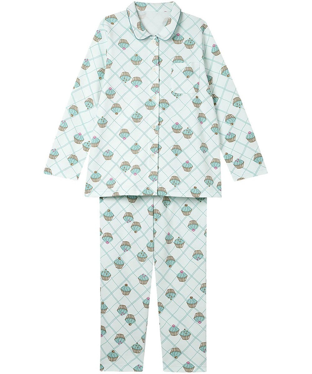 Wing パジャマ 綿100%(本体肌側) あったか 3Lまで対応 大きいサイズ 長袖 長ズボン 冬 レディース EP6020 ウイング／ワコール 