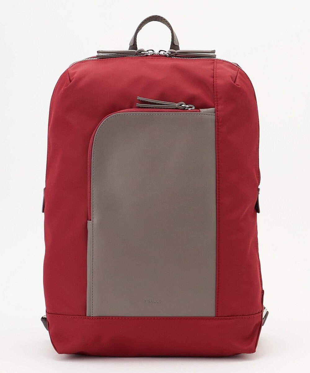 Y'SACCS ナイロン×リサイクルレザー　コンビマルチリュック 