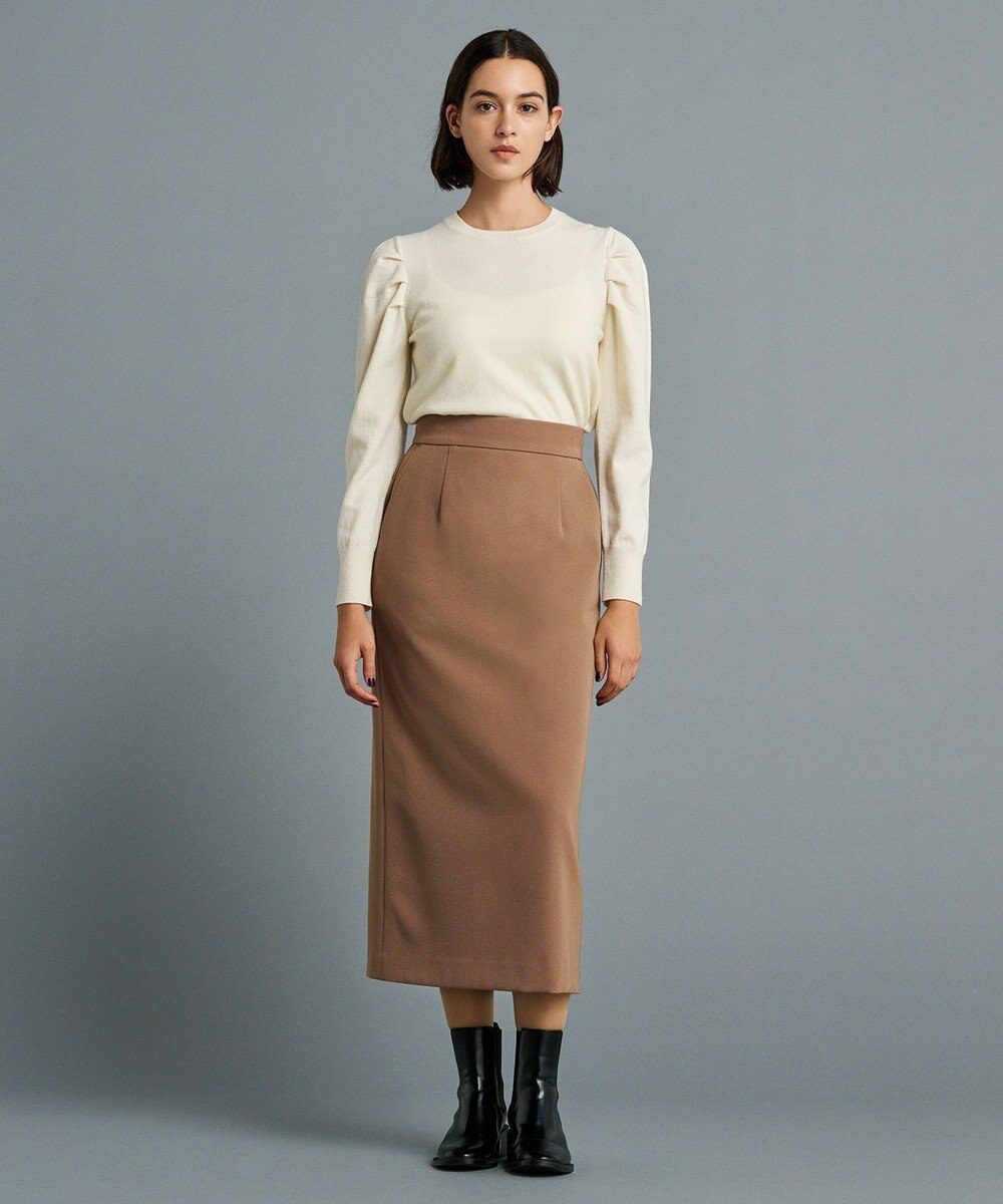 uncrave 【防しわ・UVカット・洗濯機洗い可】バルキーツイル スカート(サスペンダー付き)（uncrave STANDARD） 