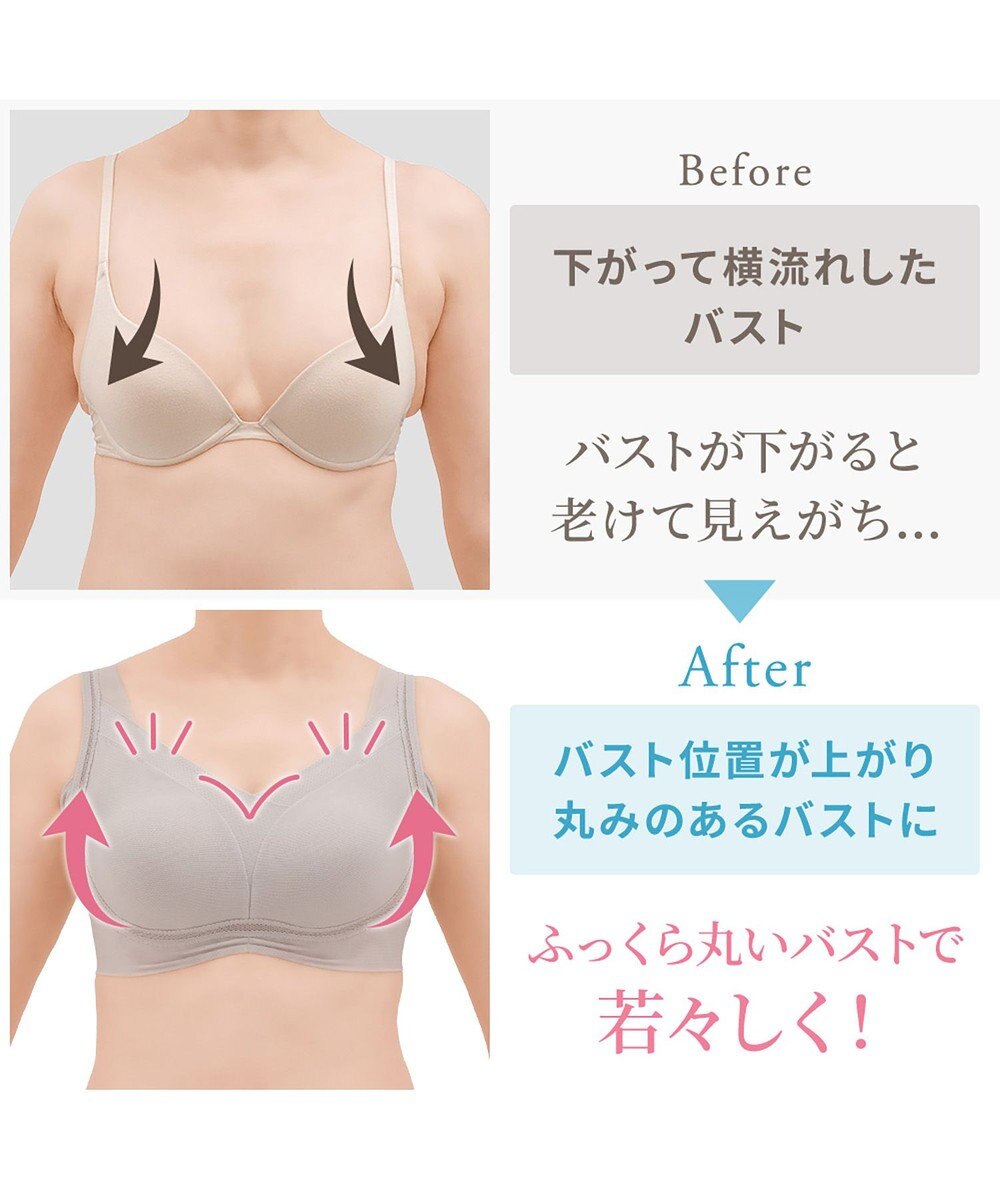 BRADELIS New York 【Yukine inc. 】ゆきねえモアソフト快適フルカップブラ23 接触冷感 吸汗速乾で快適に補正するノンワイヤーブラ 