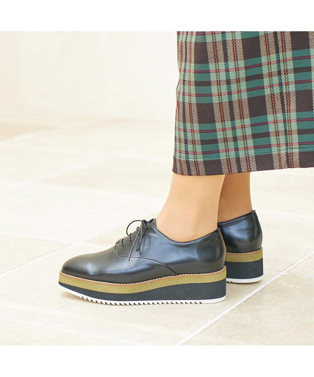 MODE ET JACOMO <carino>【レイン対応】厚底レースアップシューズ 