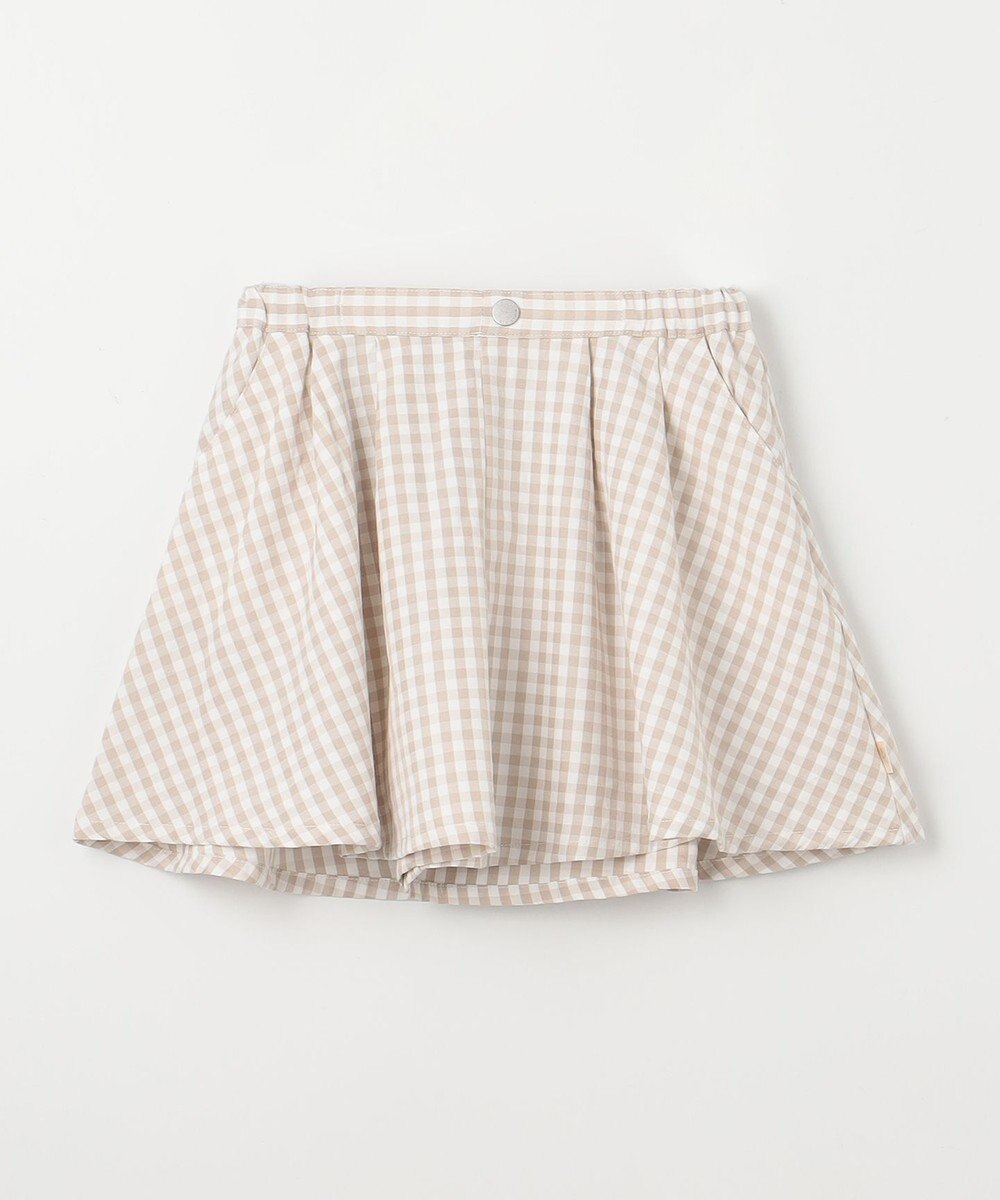 組曲 KIDS 【110-140㎝】フレアーギンガム ショートパンツ 