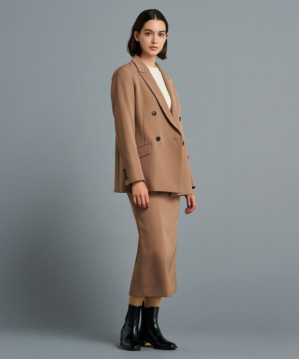 uncrave 【防しわ・UVカット・洗濯機洗い可】バルキーツイル スカート(サスペンダー付き)（uncrave STANDARD） 