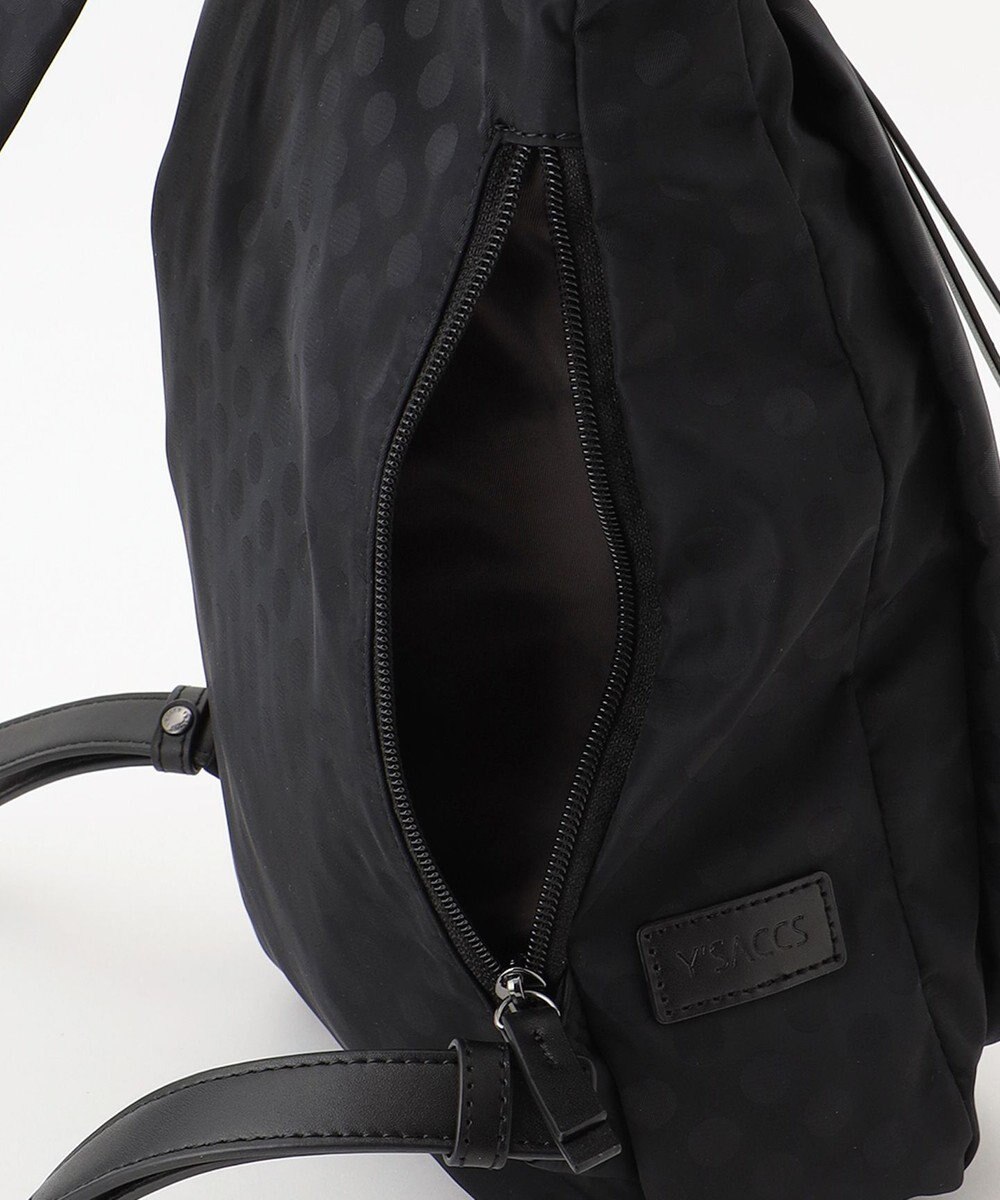Y'SACCS はっ水ドットジャカード リサイクルレザーコンビ リュック 