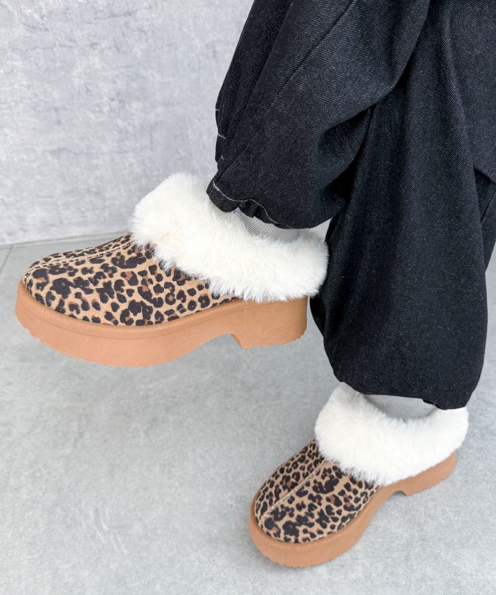 WEGO 【25年秋冬新作/あったかい】ムートンタッチサボ 