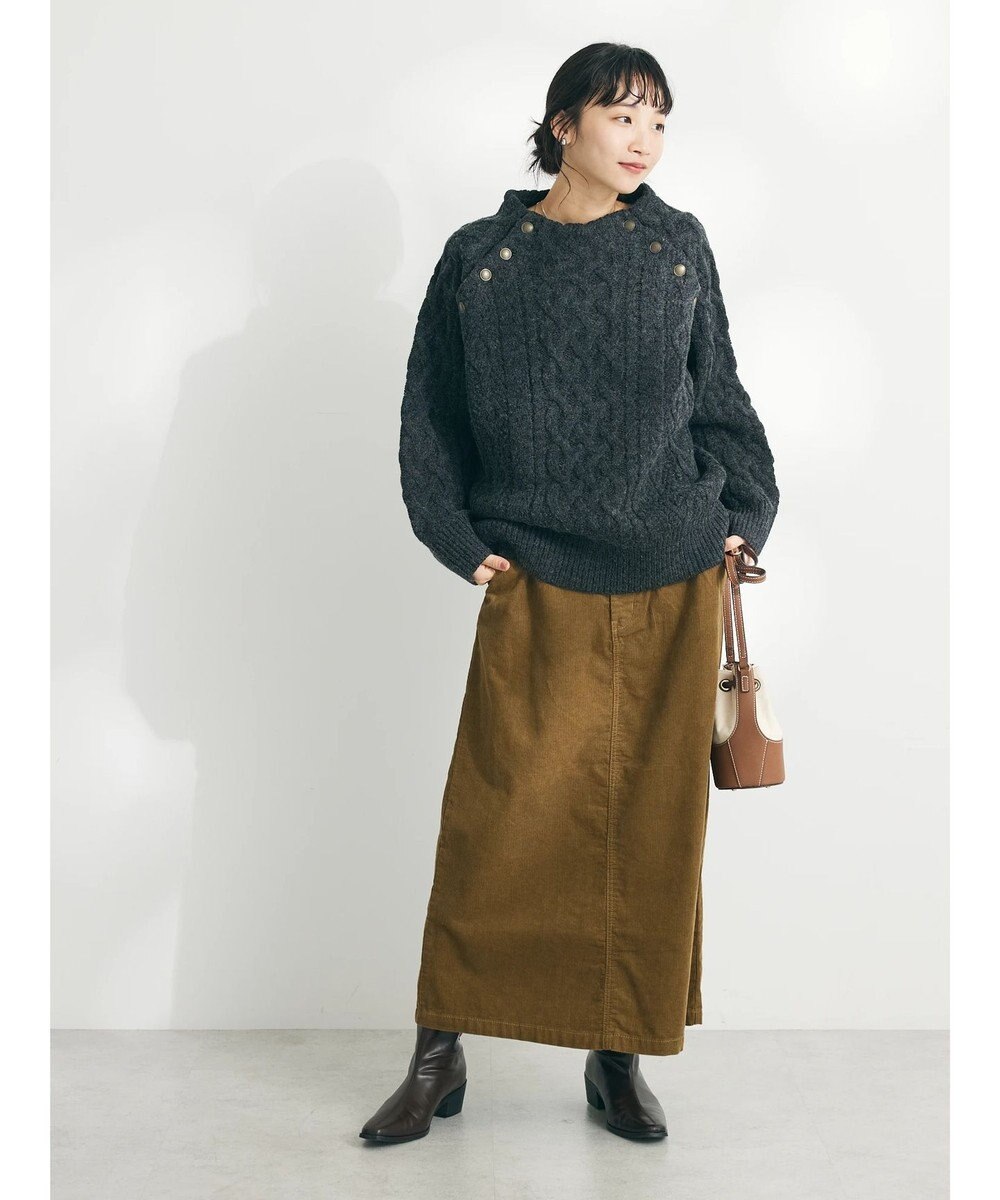 CRAFT STANDARD BOUTIQUE ラグランケーブルニットプルオーバー　 