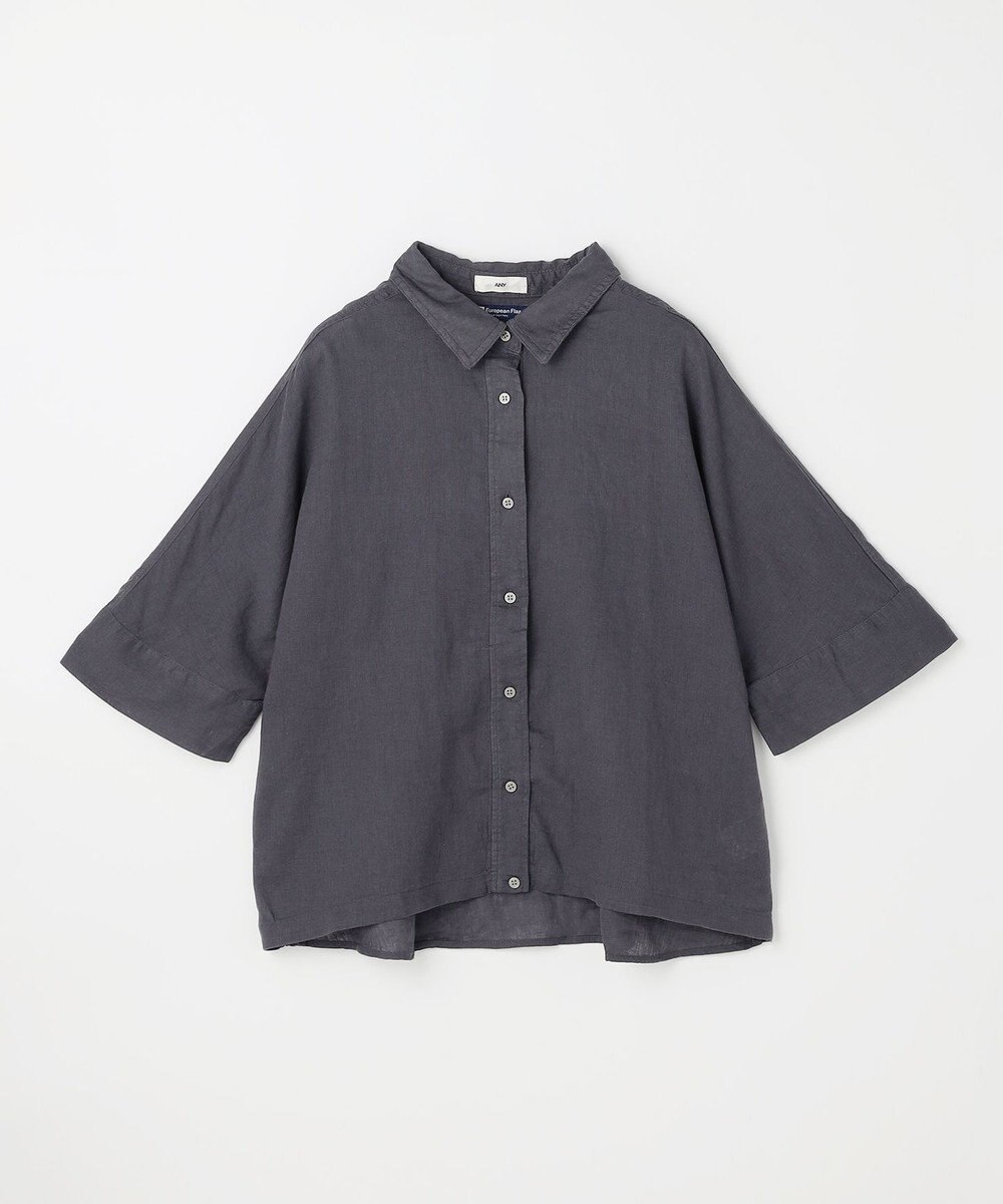 ANY ヨーロピアンリネンハーフスリーブシャツ 