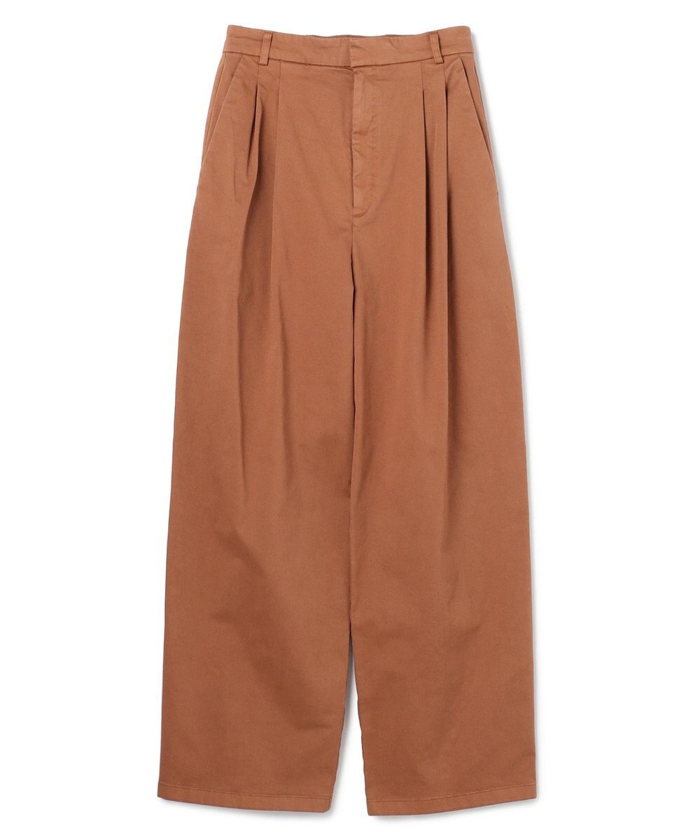 BEIGE， 【洗える・Oggi 11月号掲載】HAMLIN / コットンストレッチ2タックワイドパンツ 