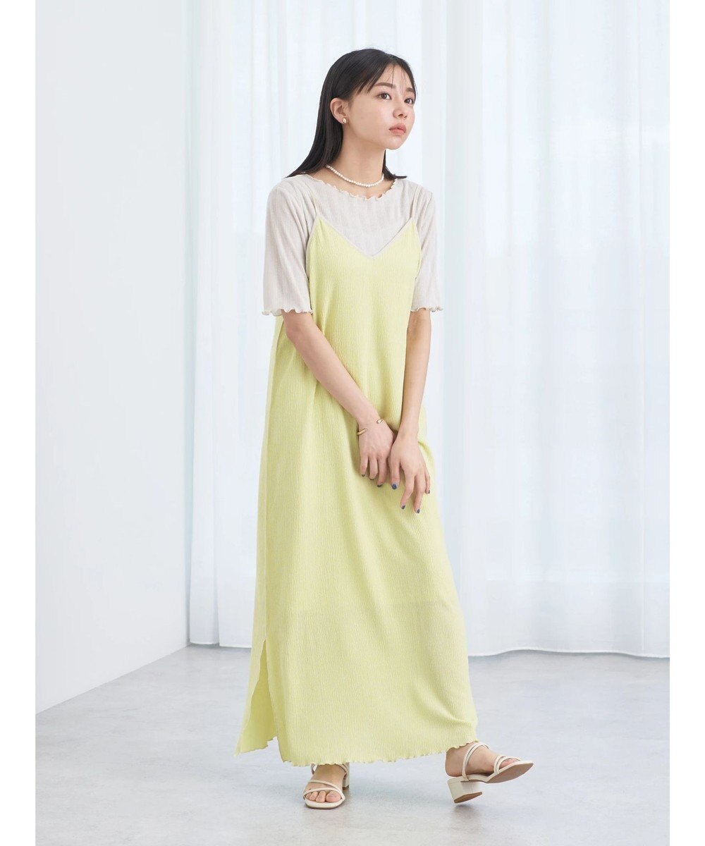 earth music&ecology ＳＥＴ２点配色キャミワンピース＋メローインナー 