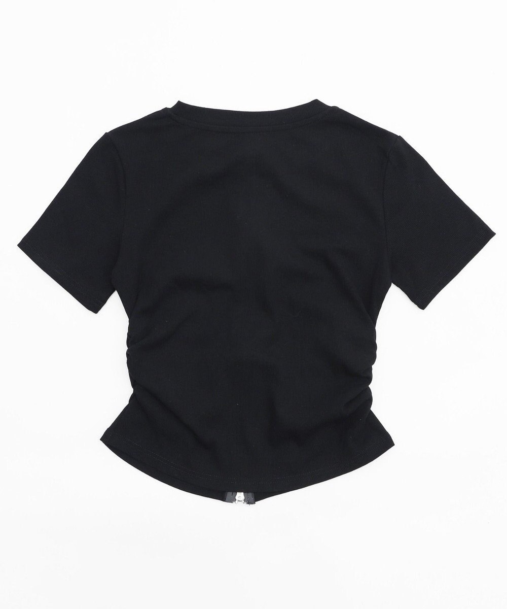 WEGO グラフィックロゴWジップSSトップス 