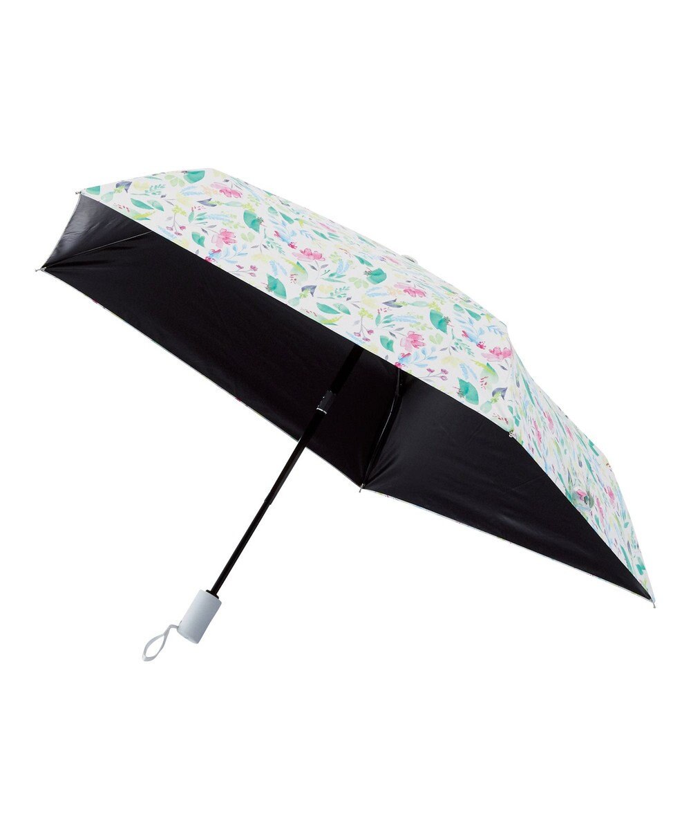 MOONBAT estaa 晴雨兼用 自動開閉傘 超軽量 ジューシーフラワー 日傘 遮光 遮熱 UV レッド
