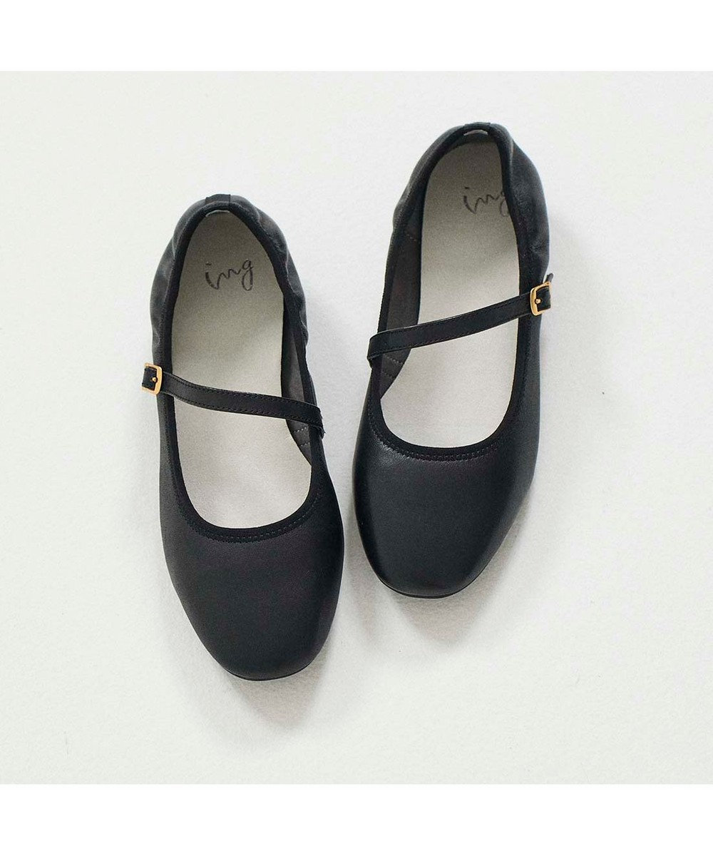 ing アシンメトリーメリージェーンパンプス 