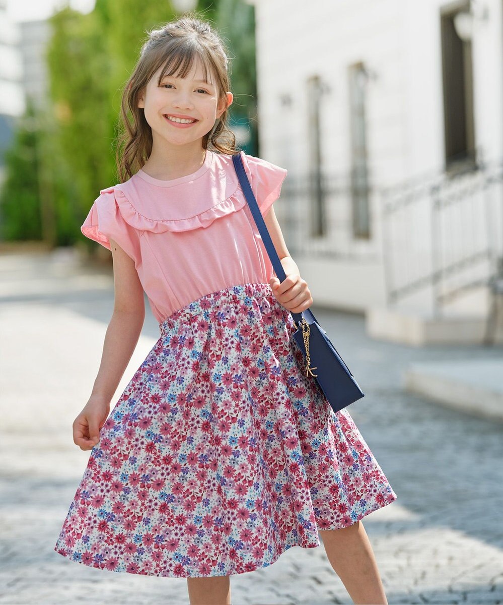組曲 KIDS 【110-140㎝】サマーフラワー ワンピース 