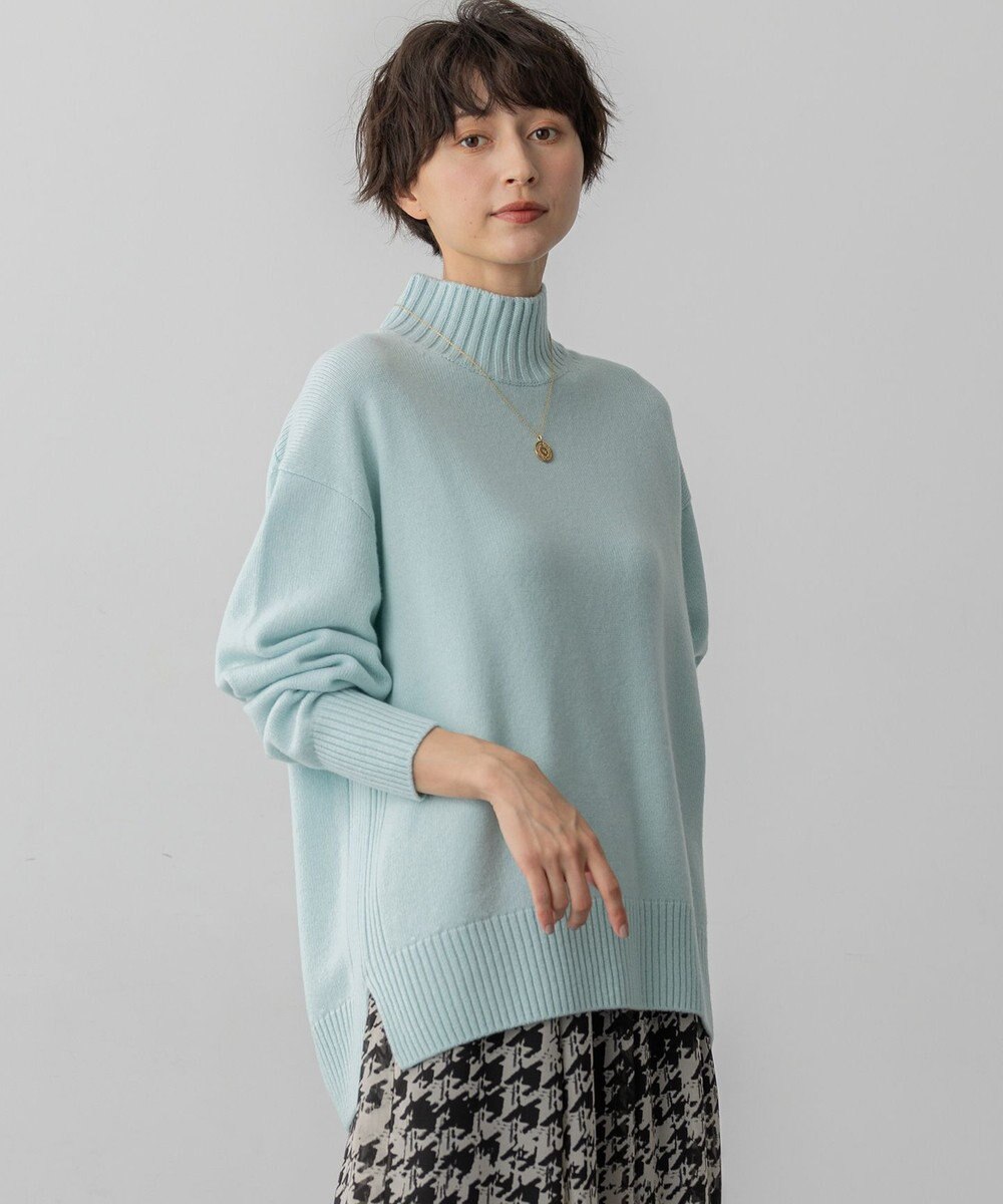 23区 L 【見上愛さんコラボカラー/Oggi掲載】カシミヤブレンド ハイネック ニット 