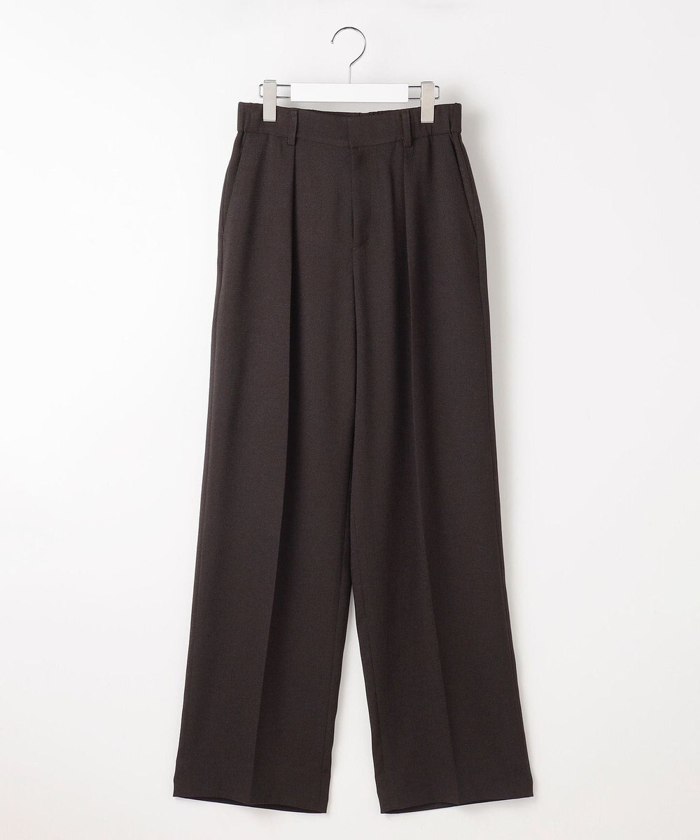 自由区 L 【セットアップ対応】リネンライクシンセティックワイドストレート パンツ 