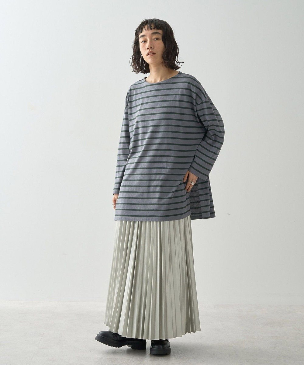 AMERICAN HOLIC ボーダーカットＢＩＧプルオーバー 