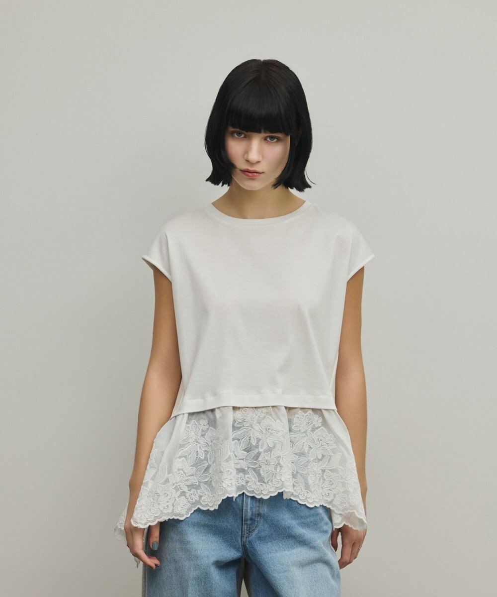 GRACE CONTINENTAL ヘムembカットトップ 