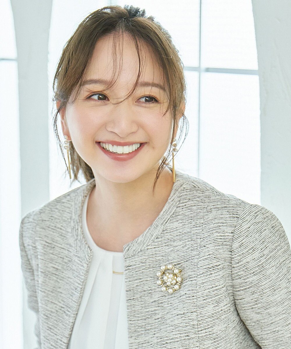 ANY 【WEB限定】パールバーピアス(両耳用) 