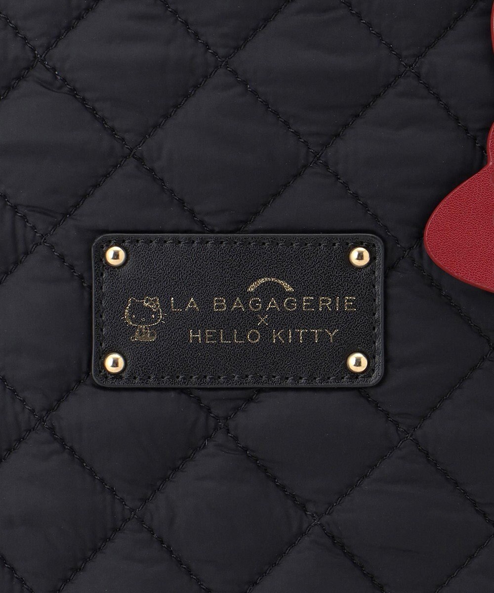 LA BAGAGERIE 【LA BAGAGERIE×HELLO KITTY】リボンチャーム付き　キルティングトート 